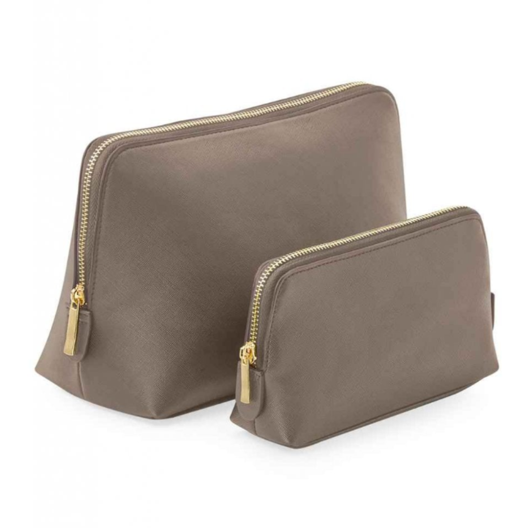 Personalised Taupe Cosmetic Bag – Medium & Large