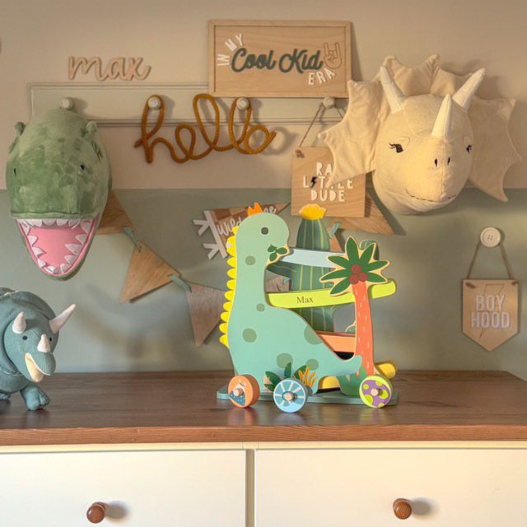 Personalised Engraved Classic World Dinosaur Slide