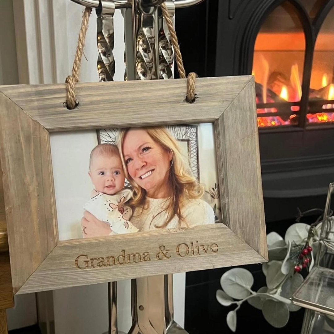 Personalised Engraved Wooden 6x4 Photo Frame