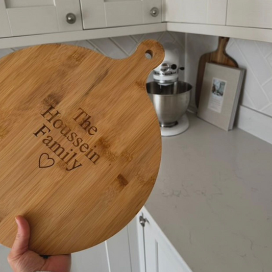 Personalised Engraved Wooden Pizza Board