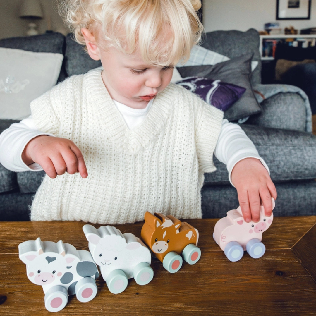Personalised Engraved Wooden Pony Push Toy