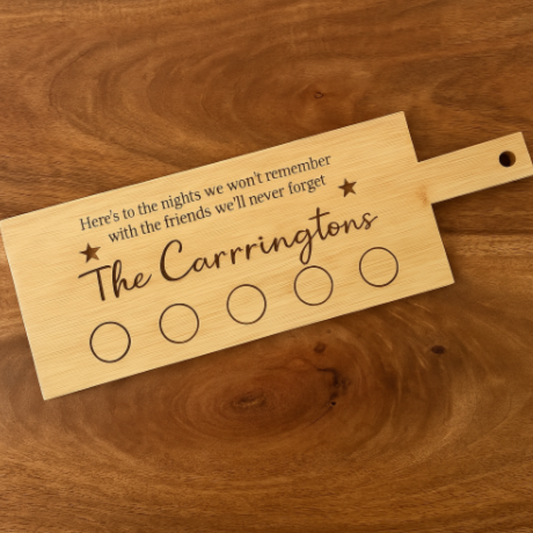 Personalised Wooden Shot Board