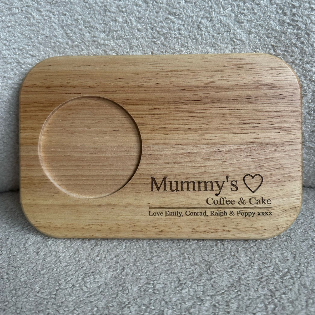 Personalised Engraved Tea & Biscuit Board – The Perfect Gift