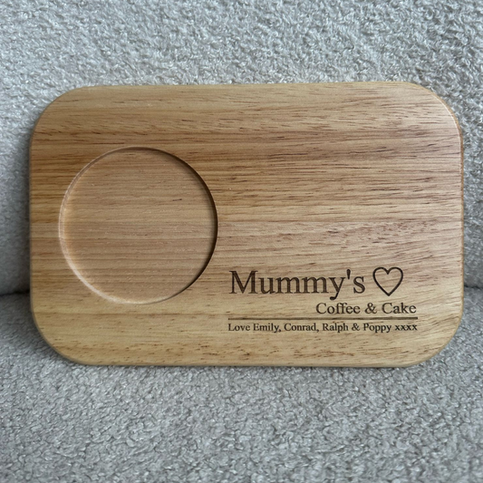 Personalised Engraved Tea & Biscuit Board – The Perfect Gift
